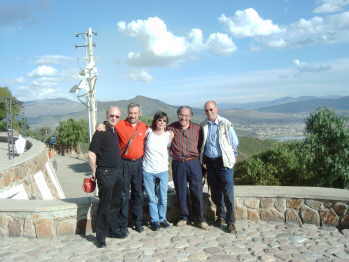 Lothar, Theo, Ele, Jes&uacute;s Mary y Walter 2003 en Cochabamba
