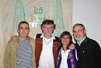 Von links: Inaki Revilla, Martin und Ele Fey, Mikel Burgos