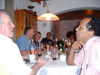 Abendessen bei Claudia und G&uuml;nter H&uuml;mbs
