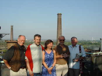 Walter, Theo, Ele, Lothar und Victor im Hüttenwerk Meiderich