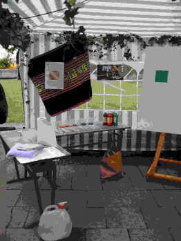 Farben stehen bereit