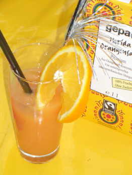 So kann man sich den Orangensaft schmecken lassen!