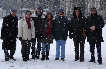 Schneefall vor dem K&ouml;lner Dom