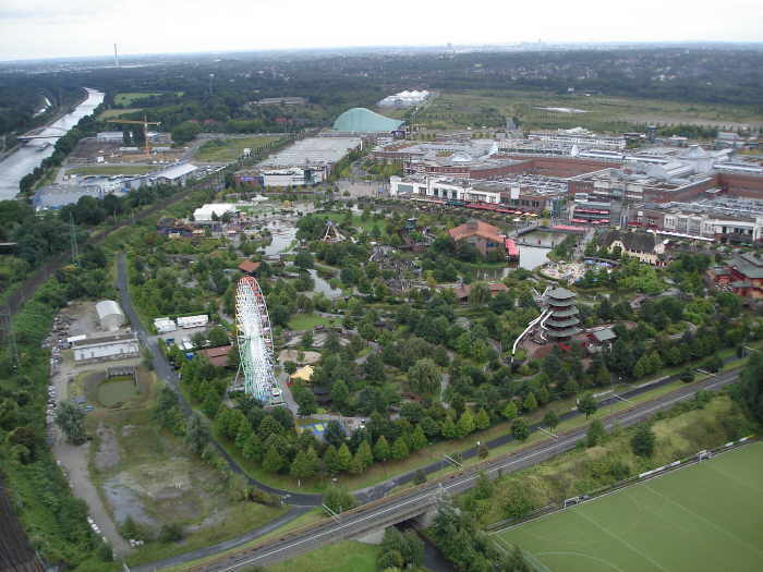 Blick vom Gasometer auf das Centro