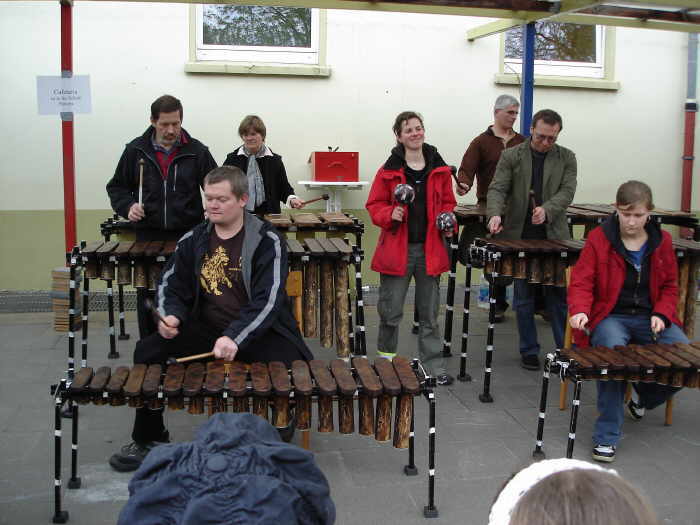 Marimba-Gruppe "Pata-Pata" der evang. Lutherkirche