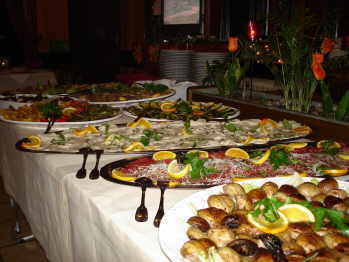 Das Buffet war gut best&uuml;ckt